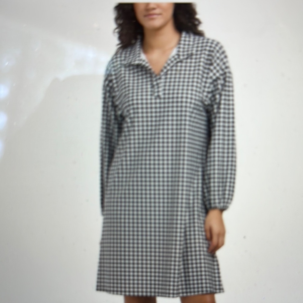 Jude Connally Black and White Long Sleeve Dress, sizes medium